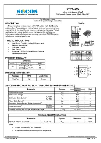  Datasheet Preview Page 1
