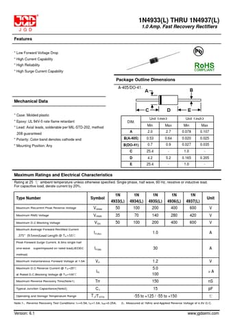  Datasheet Preview Page 1