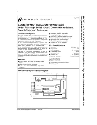  Datasheet Preview Page 1