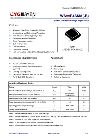  Datasheet Preview Page 1