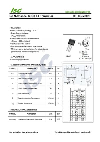  Datasheet Preview Page 1
