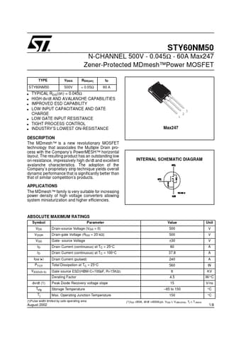  Datasheet Preview Page 1
