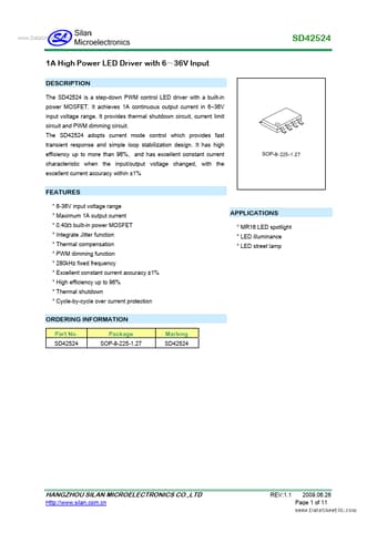  Datasheet Preview Page 1