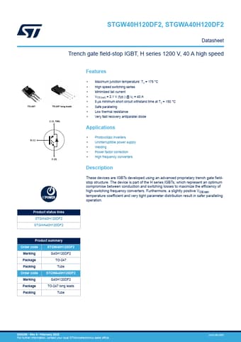  Datasheet Preview Page 1
