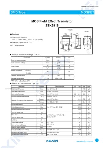  Datasheet Preview Page 1