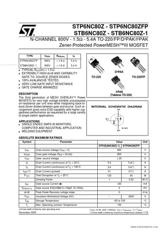  Datasheet Preview Page 1