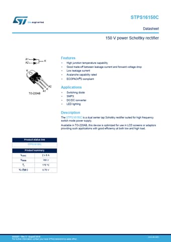  Datasheet Preview Page 1