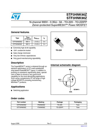  Datasheet Preview Page 1