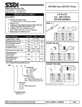  Datasheet Preview Page 1