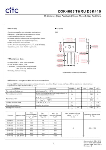  Datasheet Preview Page 1