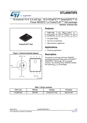  Datasheet Preview Page 1