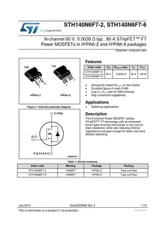  Datasheet Preview Page 1