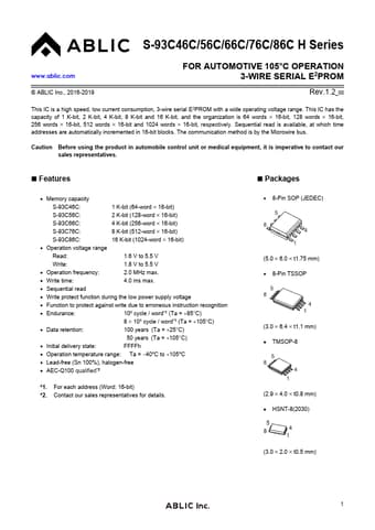  Datasheet Preview Page 1