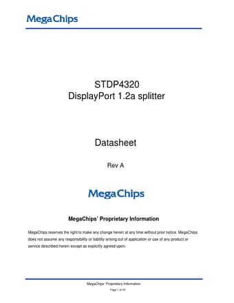  Datasheet Preview Page 1