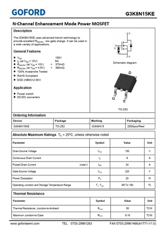  Datasheet Preview Page 1