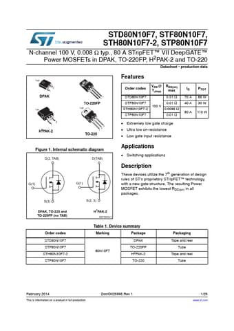  Datasheet Preview Page 1