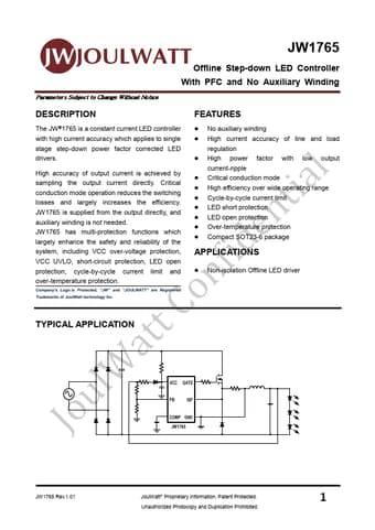  Datasheet Preview Page 1