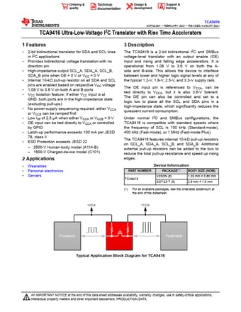  Datasheet Preview Page 1