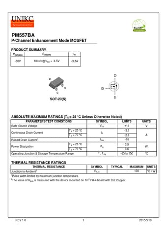  Datasheet Preview Page 1