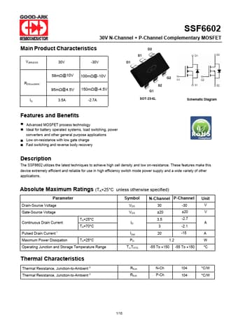  Datasheet Preview Page 1