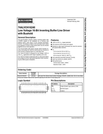  Datasheet Preview Page 1
