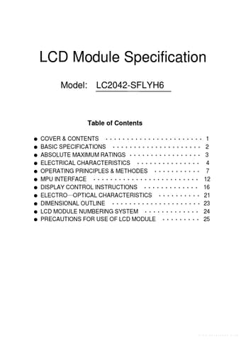  Datasheet Preview Page 1
