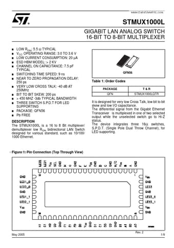  Datasheet Preview Page 1