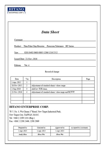  Datasheet Preview Page 1