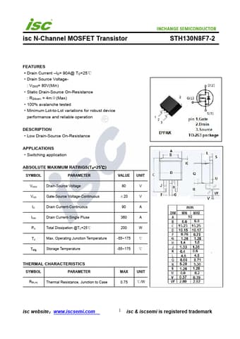  Datasheet Preview Page 1