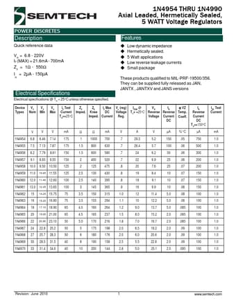  Datasheet Preview Page 1