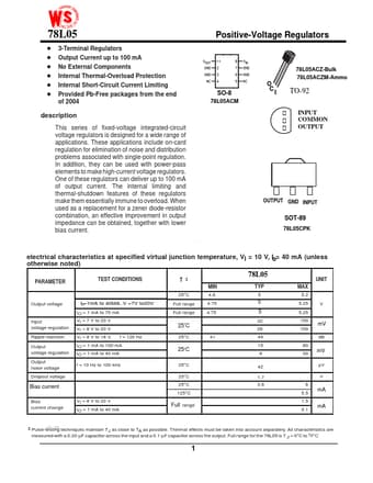  Datasheet Preview Page 1