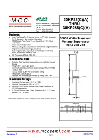  Datasheet Preview Page 1