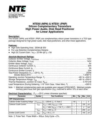  Datasheet Preview Page 1