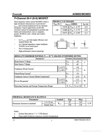  Datasheet Preview Page 1