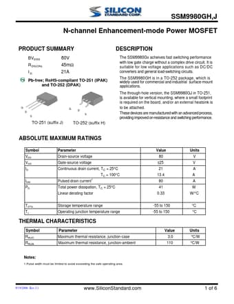  Datasheet Preview Page 1