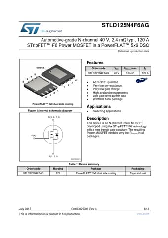  Datasheet Preview Page 1