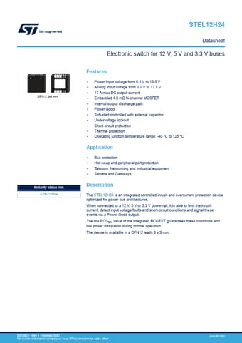  Datasheet Preview Page 1