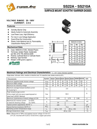  Datasheet Preview Page 1