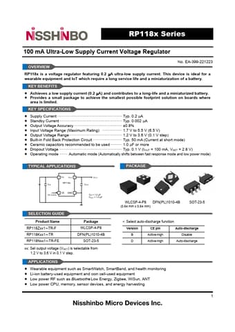  Datasheet Preview Page 1