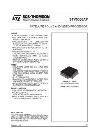  Datasheet Preview Page 1