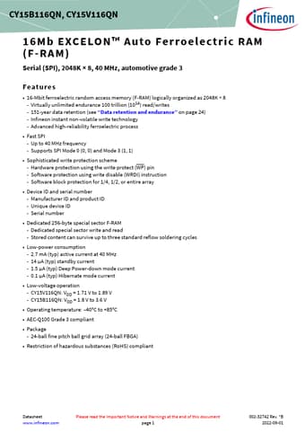  Datasheet Preview Page 1