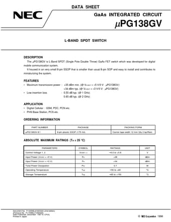  Datasheet Preview Page 1
