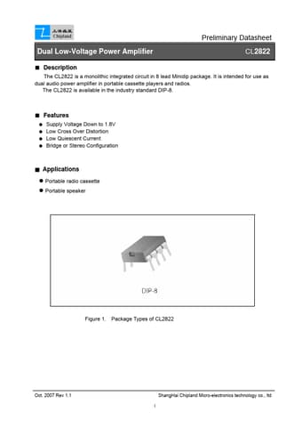  Datasheet Preview Page 1