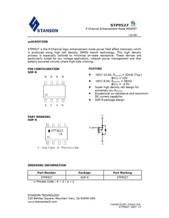  Datasheet Preview Page 1