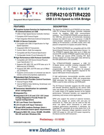  Datasheet Preview Page 1
