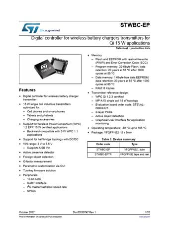  Datasheet Preview Page 1