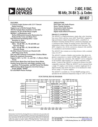  Datasheet Preview Page 1