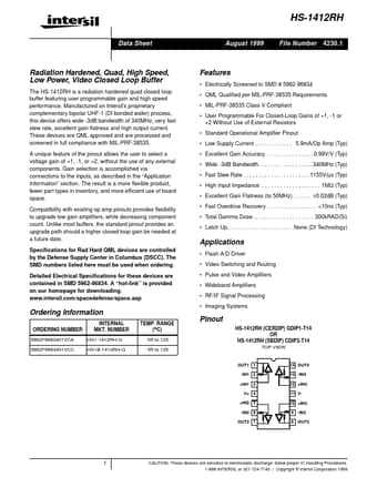  Datasheet Preview Page 1