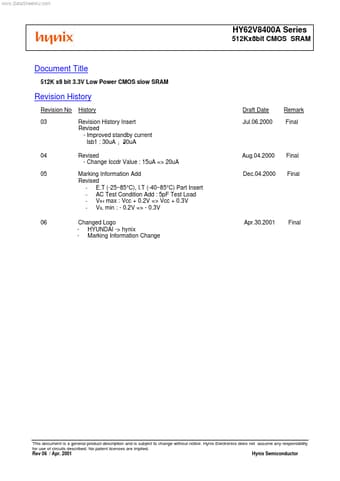  Datasheet Preview Page 1