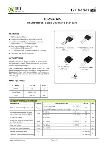  Datasheet Preview Page 1
